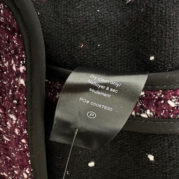 Rag&Bone Preston Double Breasted Blazer Boucle Tweed Wool Burgundy US 8 - Picture 16 of 16